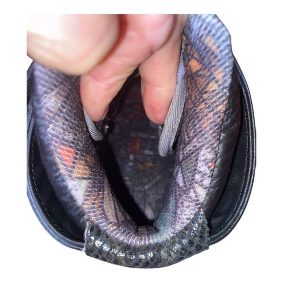 Nike Black Reptile Air Force 1 High premium exotic men’s Sz10 custom-made 2014 - Picture 7 of 11